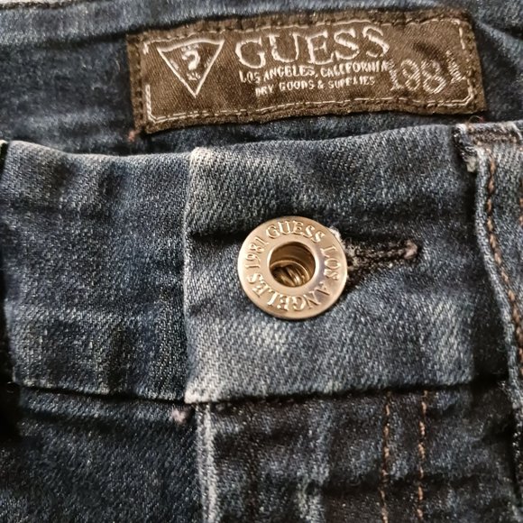 Guess Curvy Sophia dark Wash Skinny Jeans  Size 23 - Picture 11 of 15